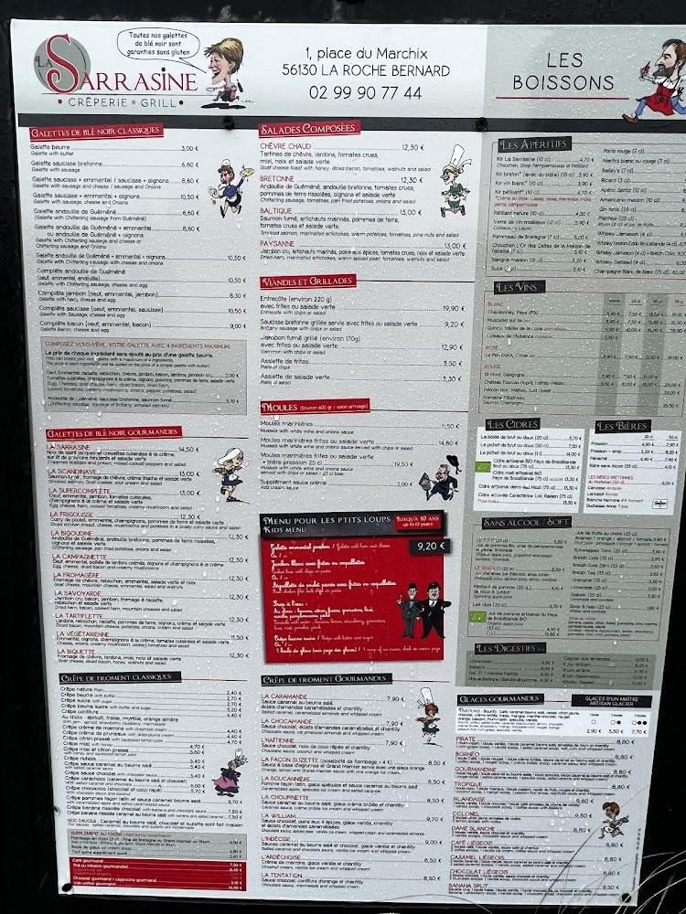 Crêperie La Sarrasine - Menu Image 2